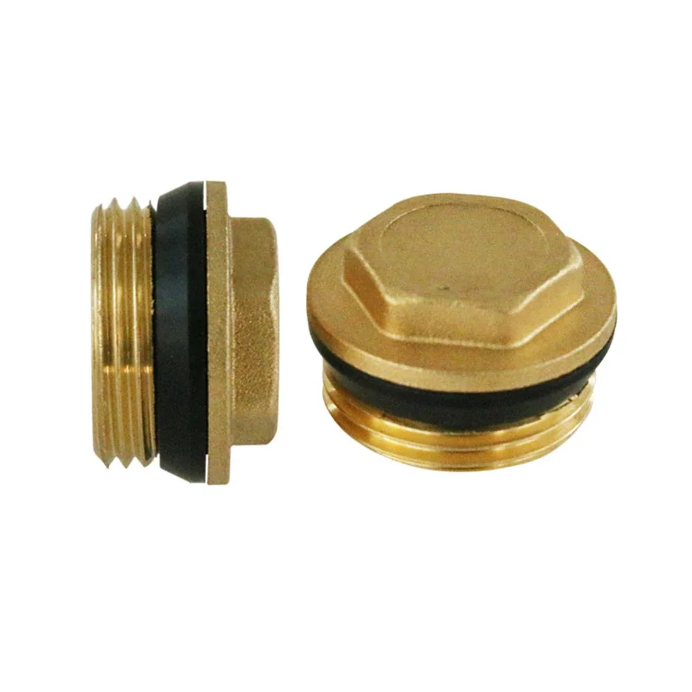 Floor Heating Water Separator Full Copper Solid  Floor Heating Water Separator Household Plug Dn25 Manual Exhaust Plug