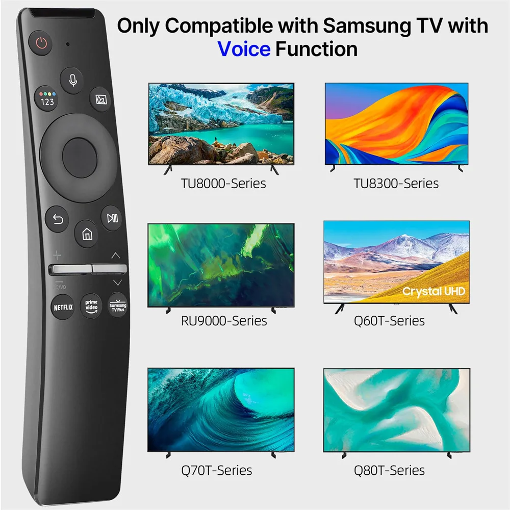 Замена голосового пульта дистанционного управления для Samsung Smart TV BN59-01330A 01329A Frame Crystal UHD Curved Neo QLED OLED HDR 4K 8K TV