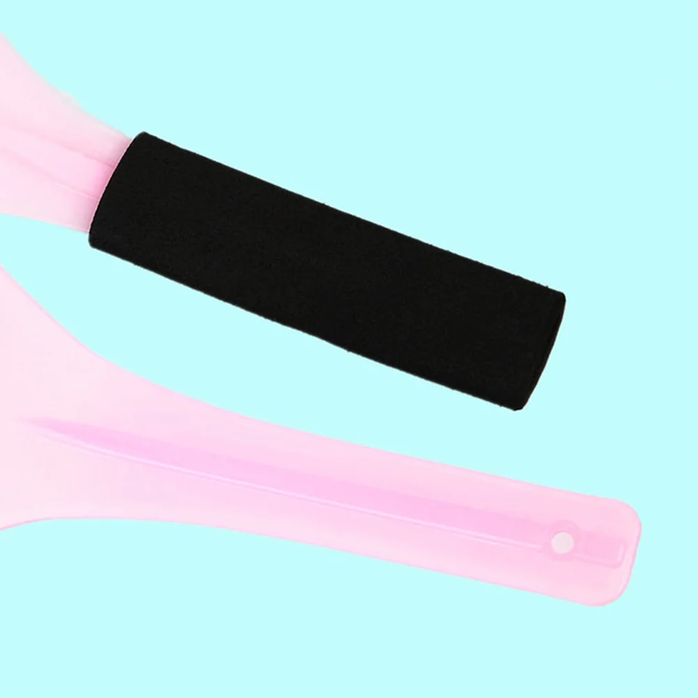 

3pcs Haircut Face Mask Salon Face Cover Lightweight Baffle For Hairspray Detachable Handle Comfortable Grip Hard Plastic