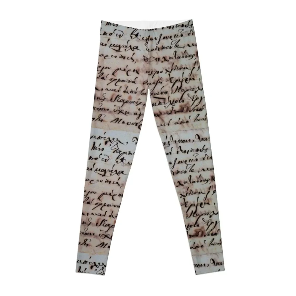 

greek ancient writing Leggings leggins push up woman jogging pants workout clothes for Womens Leggings