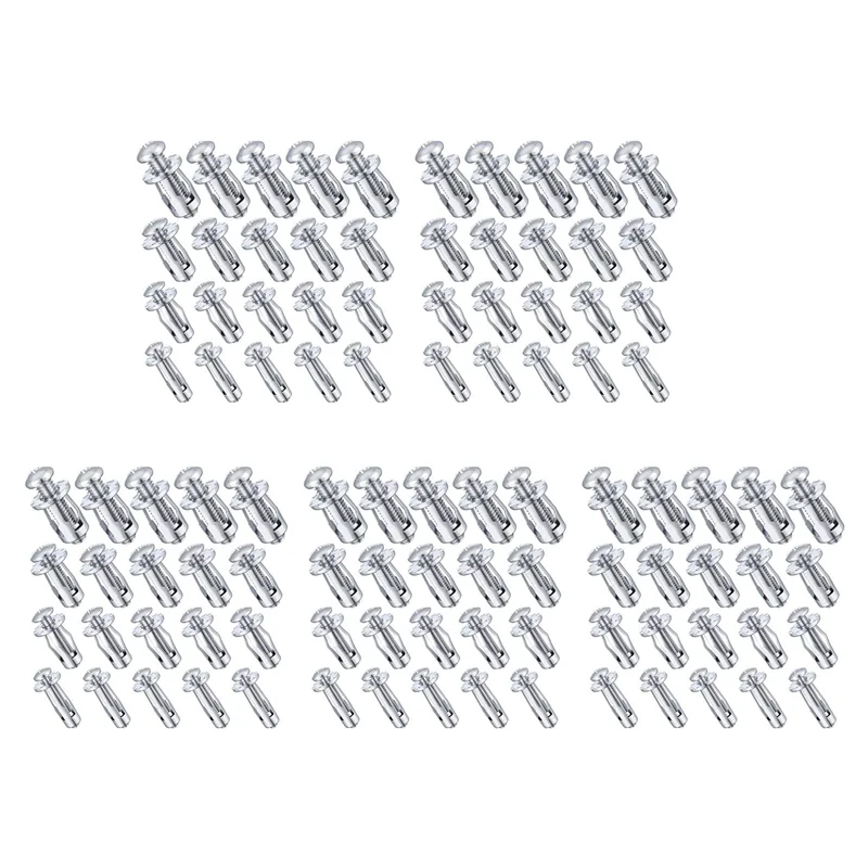 

AB34-100Pcs M 4 M5 M6 M8 Jack Nuts, Carbon Steel Expansion Screw Nut Fasteners For Securing Plate Frame Container Tag