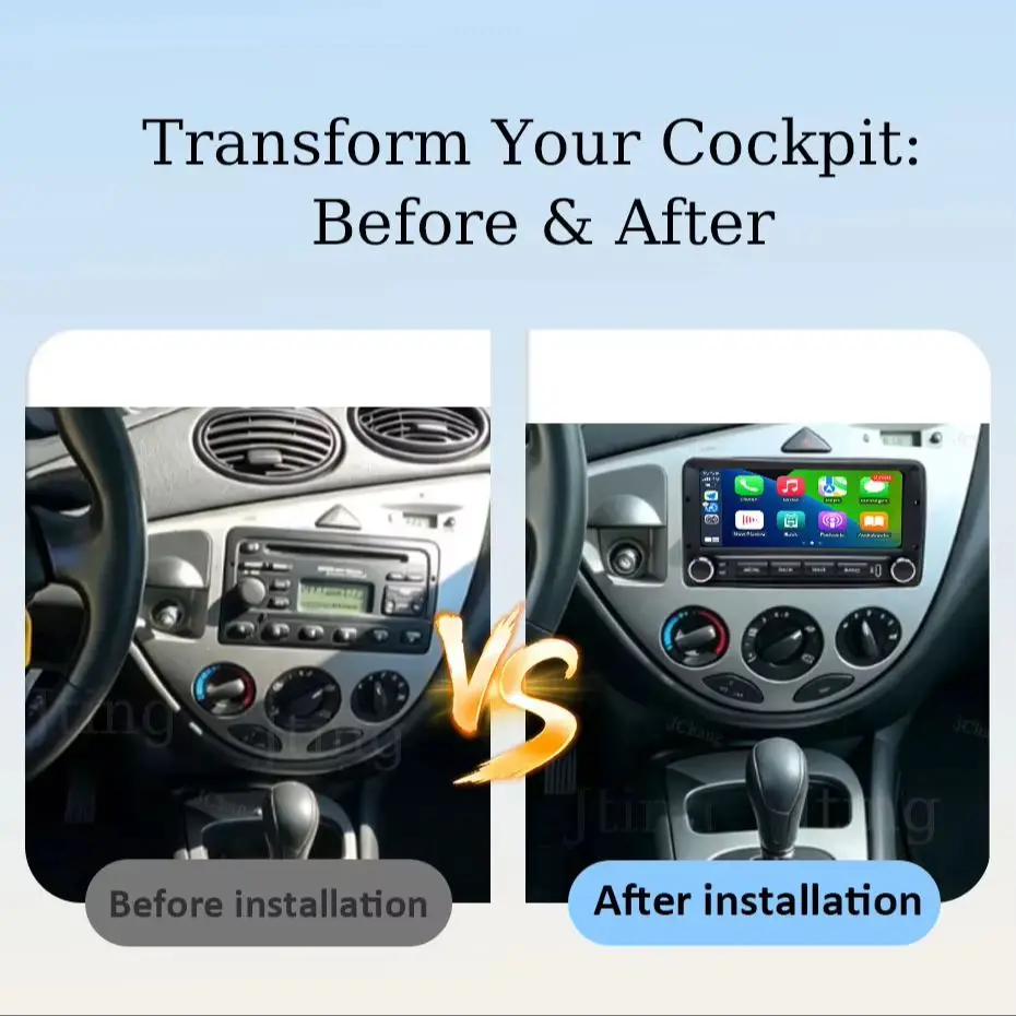 For Ford Fiesta Mk4/Mk5 Focus Mk1 Mondeo Mk2/Mk3 Fusion Transit Mk5/Connect Ranger Puma/Galaxy Mk1/Escort Mk6 BT 4G WiFi GPS DSP