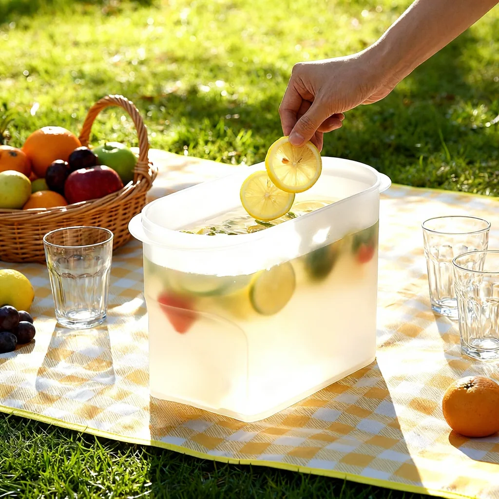 

Кувшин для холодных напитков из пластика, 3,5 л, диспенсер для сока, лимонада, напитков, емкость для хранения жидкостей, органайзер для улицы и холодильника