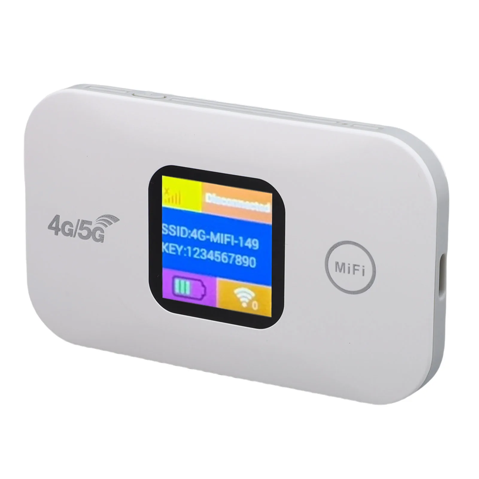 300Mbps 4G Mobile Hotspot LED Display Portable SIM Slot Connect Up to 10 Devices Portable WiFi Hotspot for Camping Travel