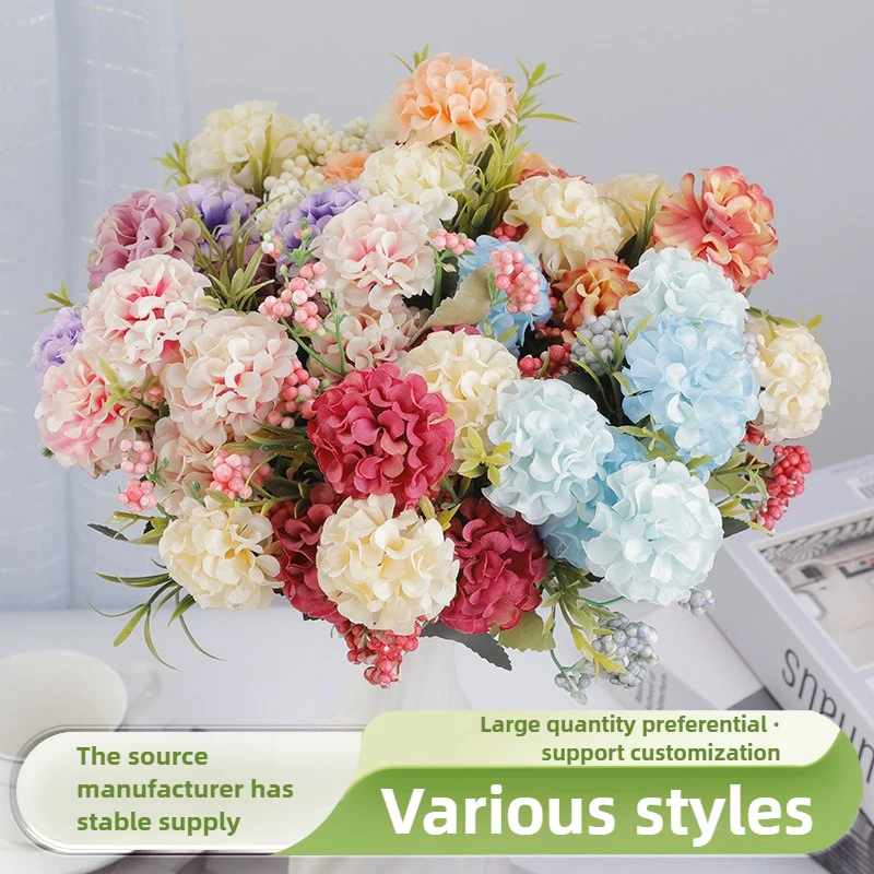 

Simulation flower ball chrysanthemum home decoration wedding bouquet wall layout shooting ornaments