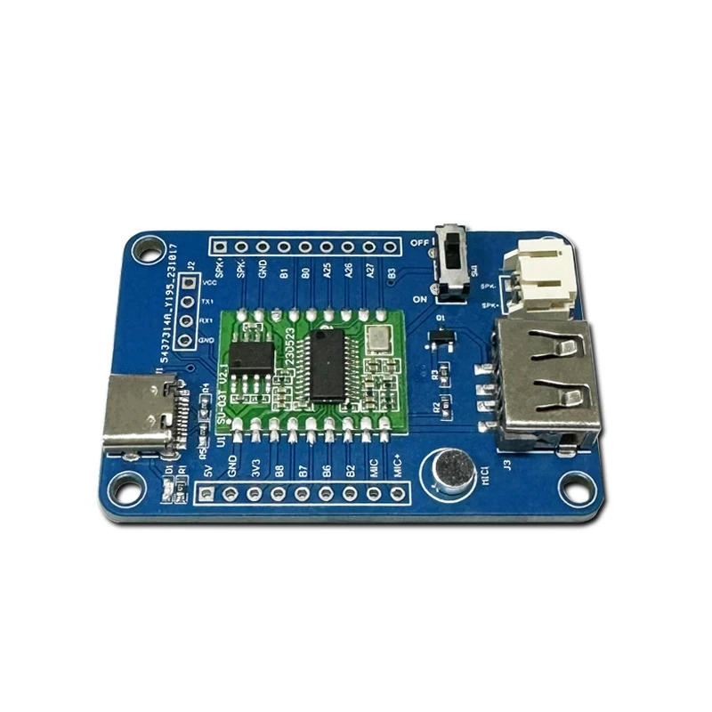 SU-03T de Control de reconocimiento de voz sin conexión, módulo multifunción duradero, soporte de Control de Puerto GPIO, inglés y chino