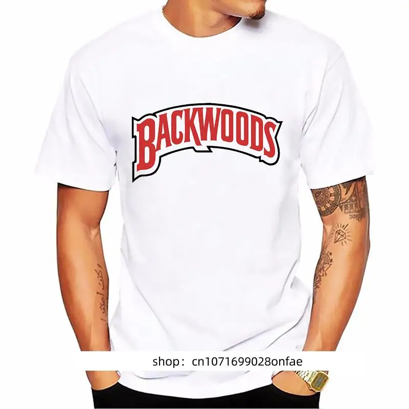 

fashion Letter backwoods printed mens T-Shirt camisetas hombre summer tops funny t shirts men tumblr tops tee shirt homme tshirt