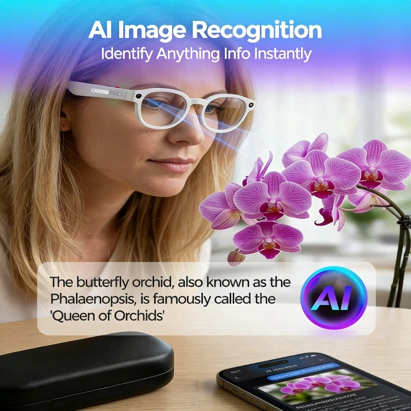 Oneplus AI Smart Glasses AI Translation 8MP HD Camera 4K Shooting Image Conversation Recording Listening To Music Smart Glasses