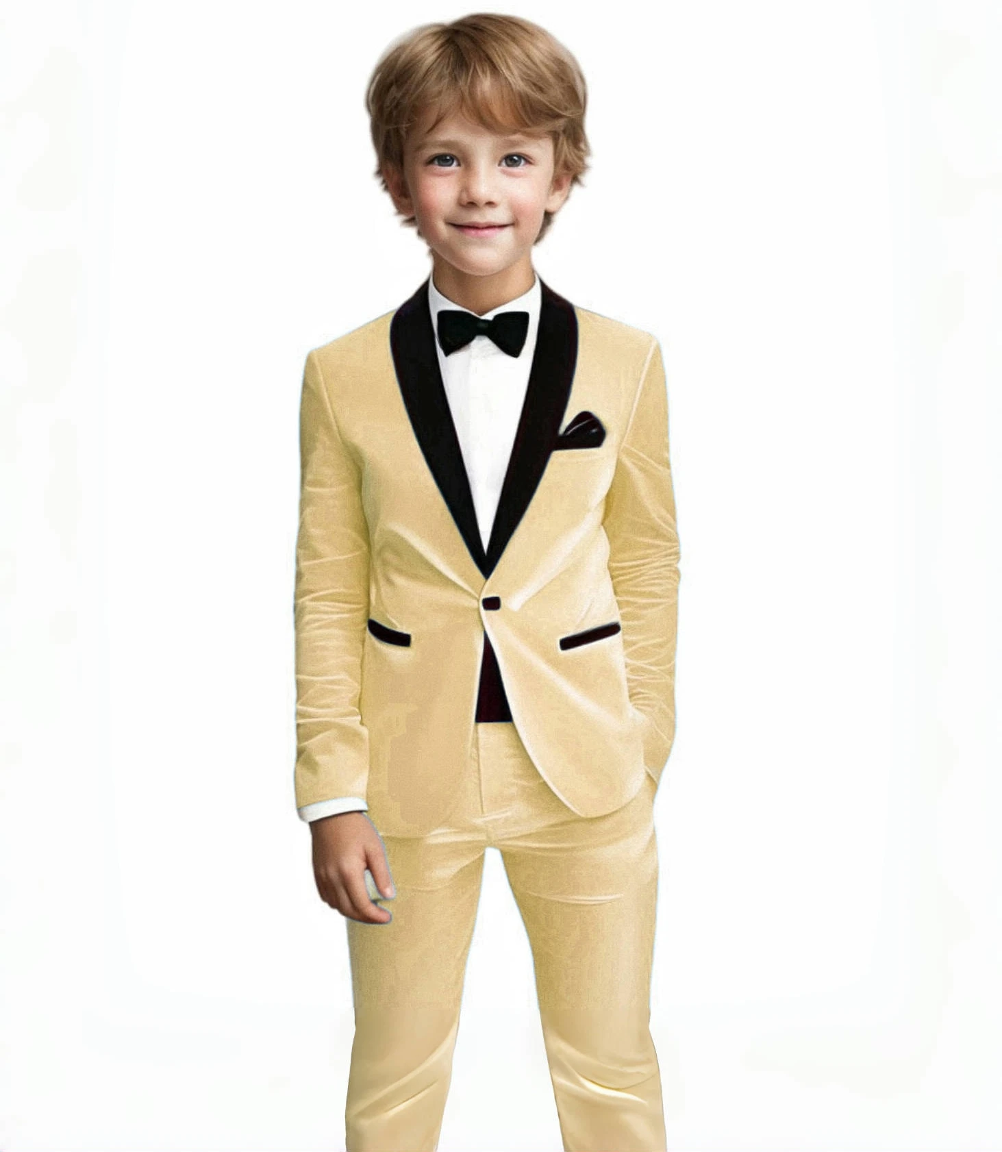 Cocok untuk Anak-anak Upacara Pernikahan Pertunjukan Piano Hadiah Ulang Tahun Set Pakaian 3 Potong Set Pakaian Paskah Anak Laki-laki Blazer Pesta Gereja