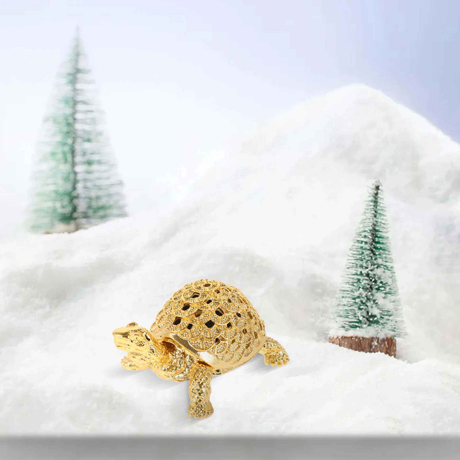 

Home Decor Turtle Ornament Alloy Statue Turtles Vintage Small Decoration Golden Mini Animal