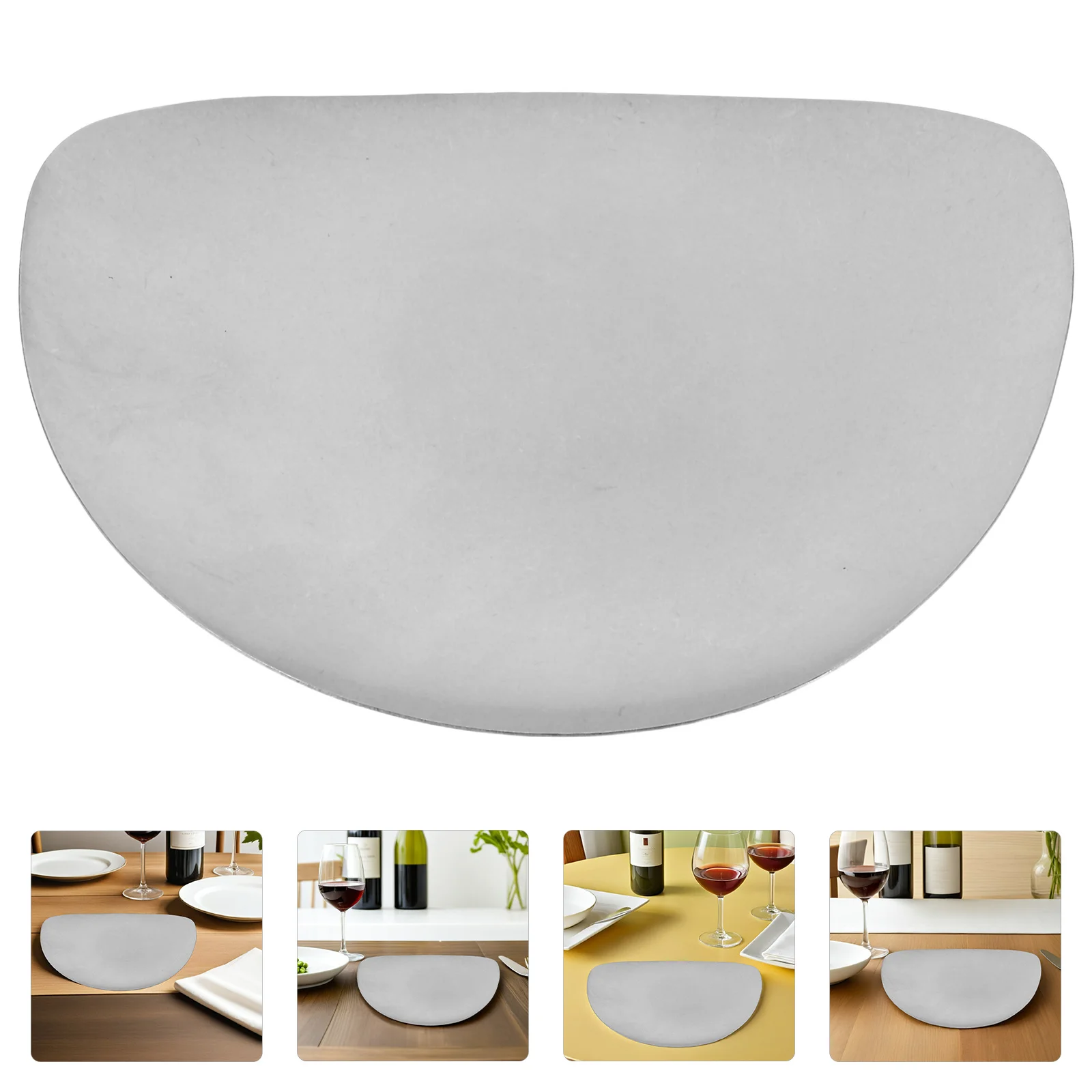 

Vintage Style Stainless Steel Serving Tray Irregular Cake Dessert Plate for Home Party Outdoor Dining Camping Cake Holder