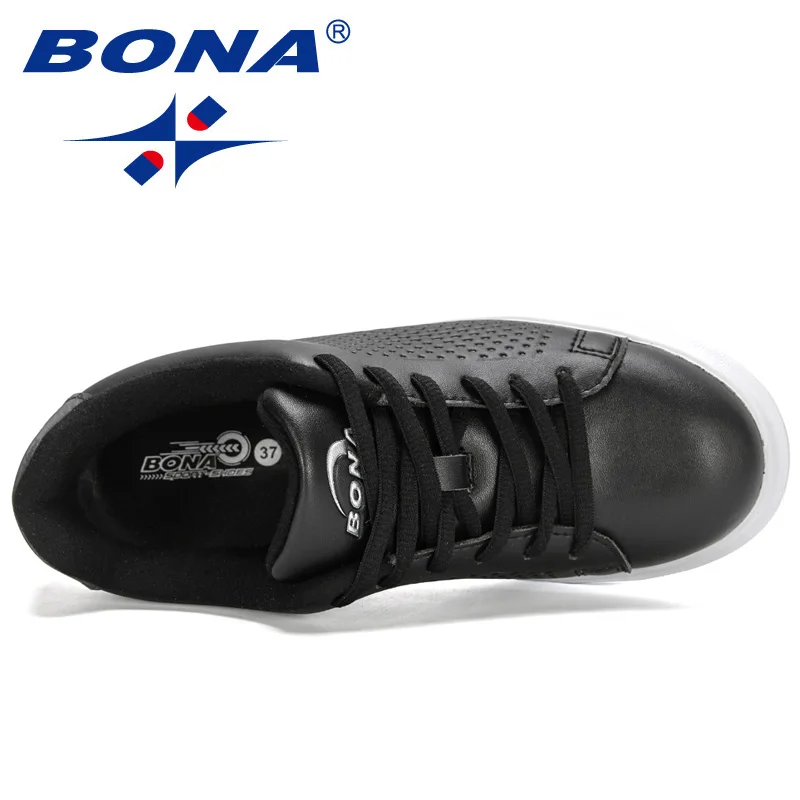 BONA 2022 New Designers Platform Casual Shoes Women Light Sneaker Breathable Luxury Footwear Ladies Vulcanized Walking  Shoes