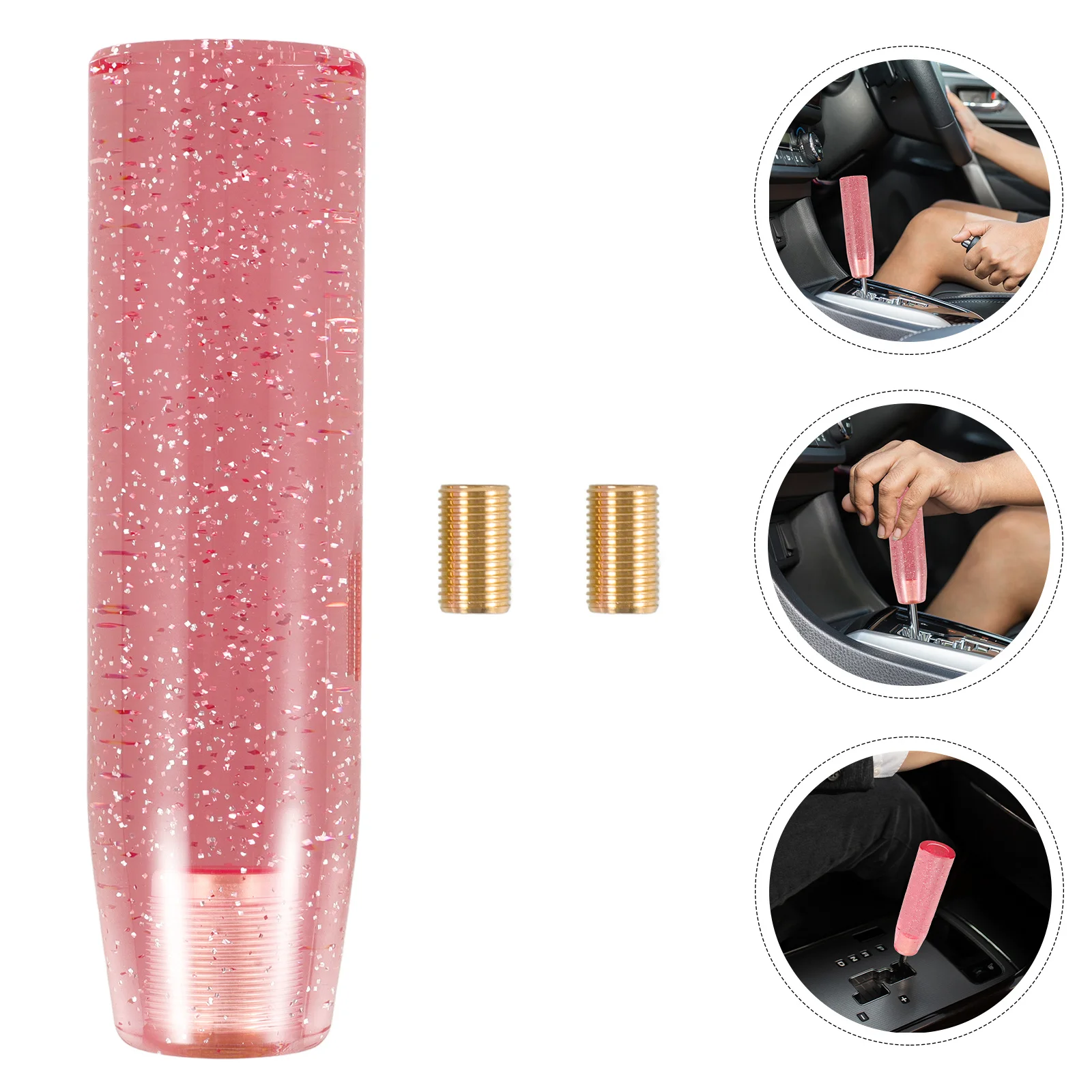 والعتاد التحول المقبض دليل سيارة شيفتر رئيس الاكريليك عصا التحول المقبض لناقل حركة أوتوماتيكي اكسسوارات السيارات ديكور #6