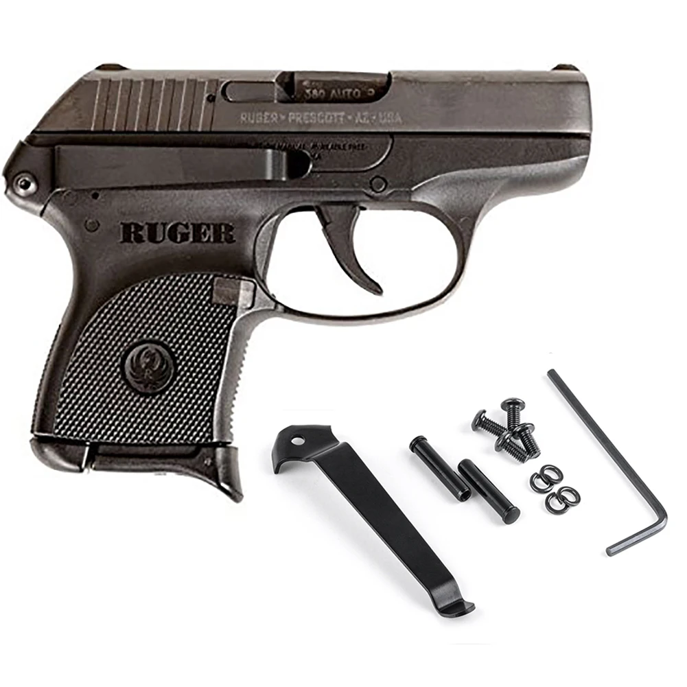 IWB الانظار سليم بندقية حزام كليب ل Ruger LCP.380 الحد الأدنى داخل حزام مخفي حمل الحافظة (الجانب الأيمن)