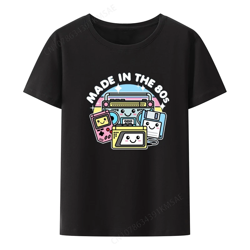 Made in the 80s Drk Graphic Print T-shirt Funny Tee Summer Clothes for Men Clothing Novelty Hipster Pattern Creative Humor Cool