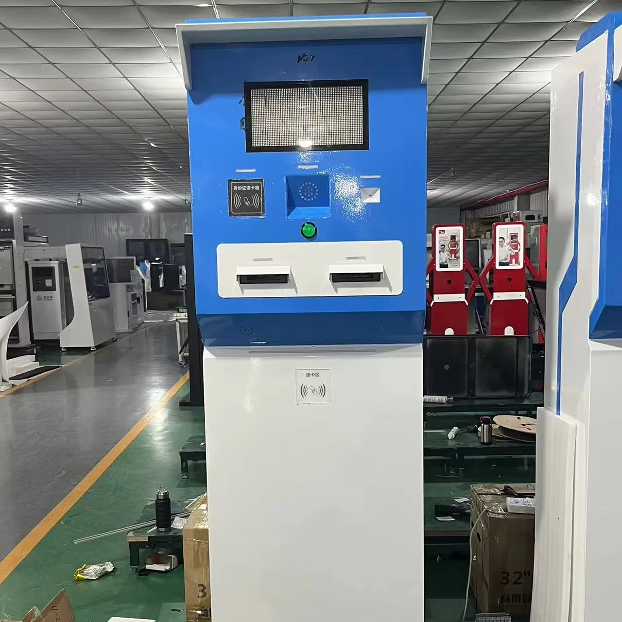 21.5/27/29 Inch Outdoor Payment Kiosk With Payment System Outdoor Payment Kiosk With Totem Code Scanner