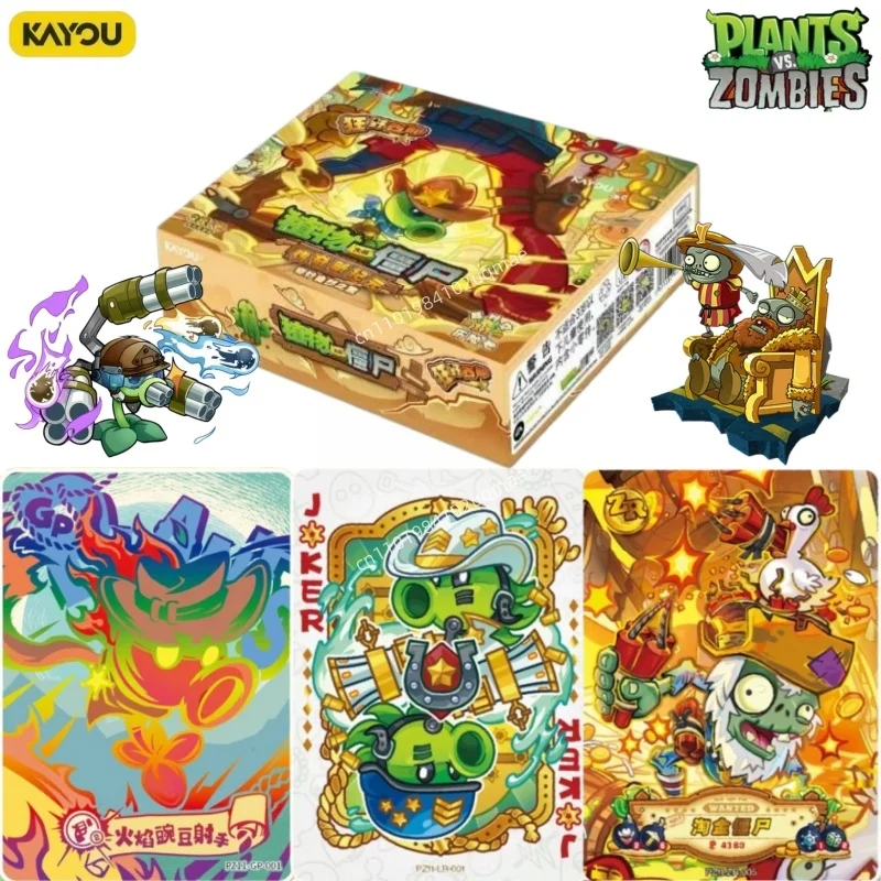 

KAYOU Genuine Official Plants Vs. Zombies Chronological Adventure Wild West Series Card Game Peripheral Collection Set