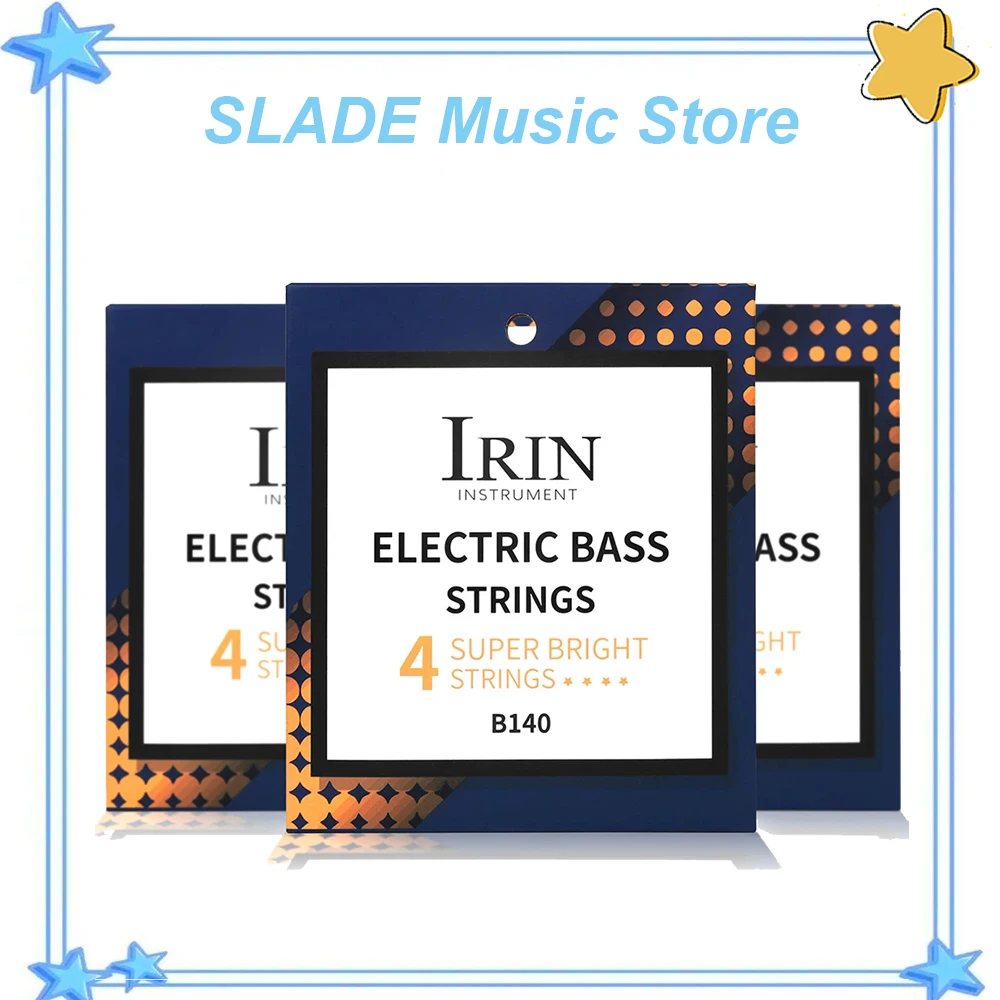 IRIN 4-String Electric Bass Guitar Strings Hexagonal High Carbon Alloy Core Nickel Steel Wound Bass Guitarra String Guitar Parts