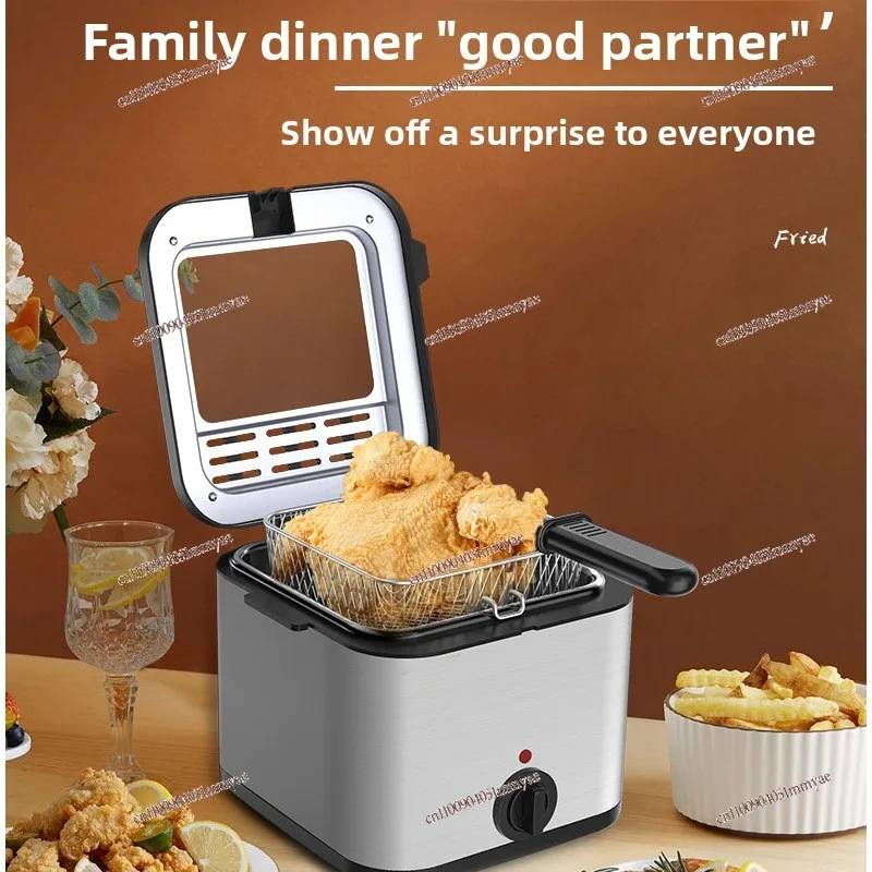 Household electric fryer Large capacity fryer Snack fryer