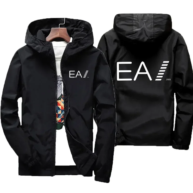 2026 Lightweight Plus Size Men Coat Hooded Zipper Casual Windbreaker Autumn Winter Warm Parka Mens Outerwear Streetwear Clothing