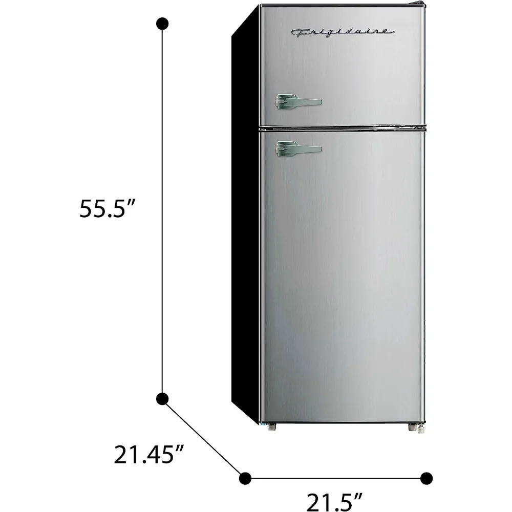 EFR751, Réfrigérateur d'appartement à 2 portes avec congélateur, 7.5 pieds cu, série Platinum, acier inoxydable