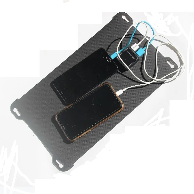BUHESHUI 20 واط ETFE رقيقة جدا لوحة طاقة شمسية شاحن للهاتف المحمول المزدوج USB الناتج المحمولة شاحن الخلايا الشمسية السفر في الهواء الطلق