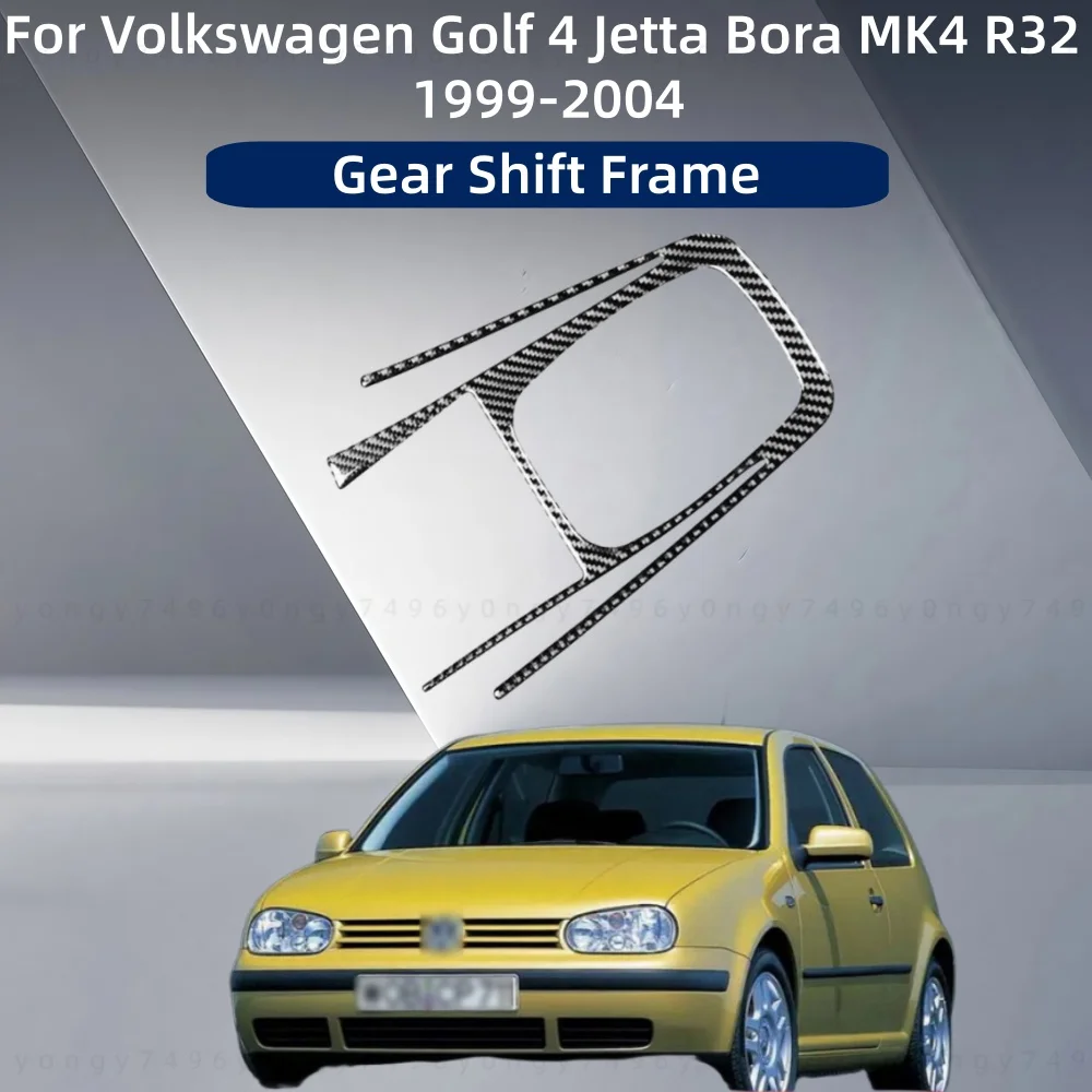 

Car Stickers Styling Gear Shift Frame Carbon Fiber For Volkswagen Golf 4Jetta Bora MK4 R32 1999-2004 Decoration Accessories