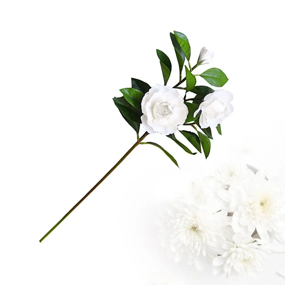 

Artificial Gardenia Flowers Wedding Decoration Faux Simulation Blossoms Eco Friendly Material Beautiful flower Party Home Decor