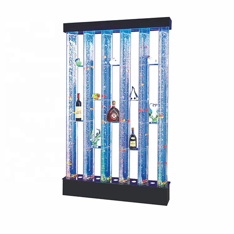 Customization.Elegant Modern Design Large-Scale Custom Acrylic Water Bubble Wall Screen Printed Water Curtain Fountain As Room D