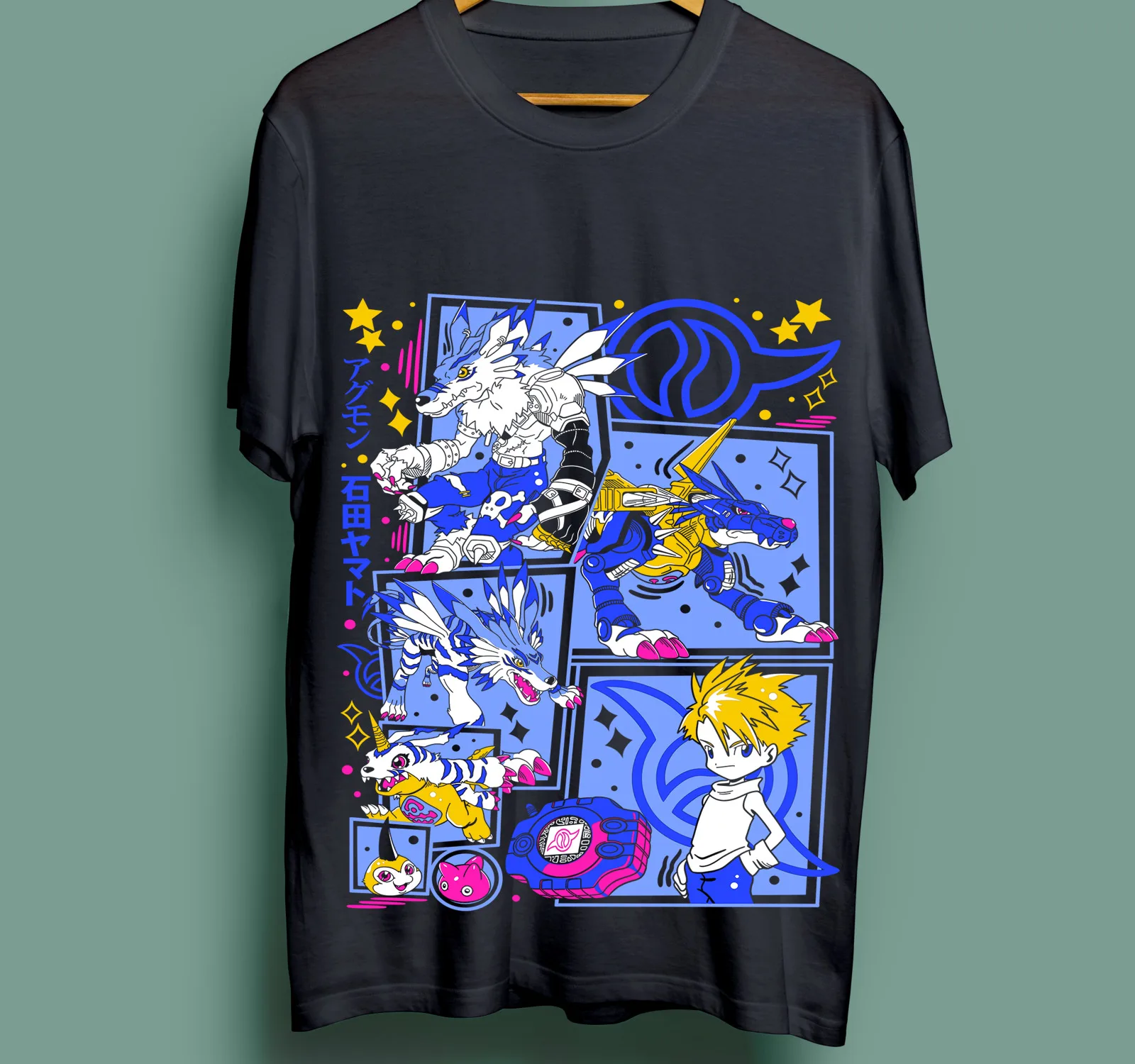 

Gabumon Digimon Adventure T-Shirt Tsunomon Punimon Garurumon Anime shirt