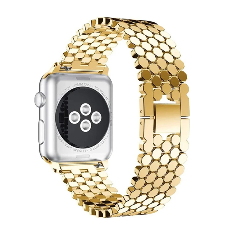 Cinturini in acciaio inossidabile per Apple Watch Series 7 6 SE 5 4 3 2 1 cinturino da polso 38 42 40 44 41 45mm cinturino per polso Iwatch