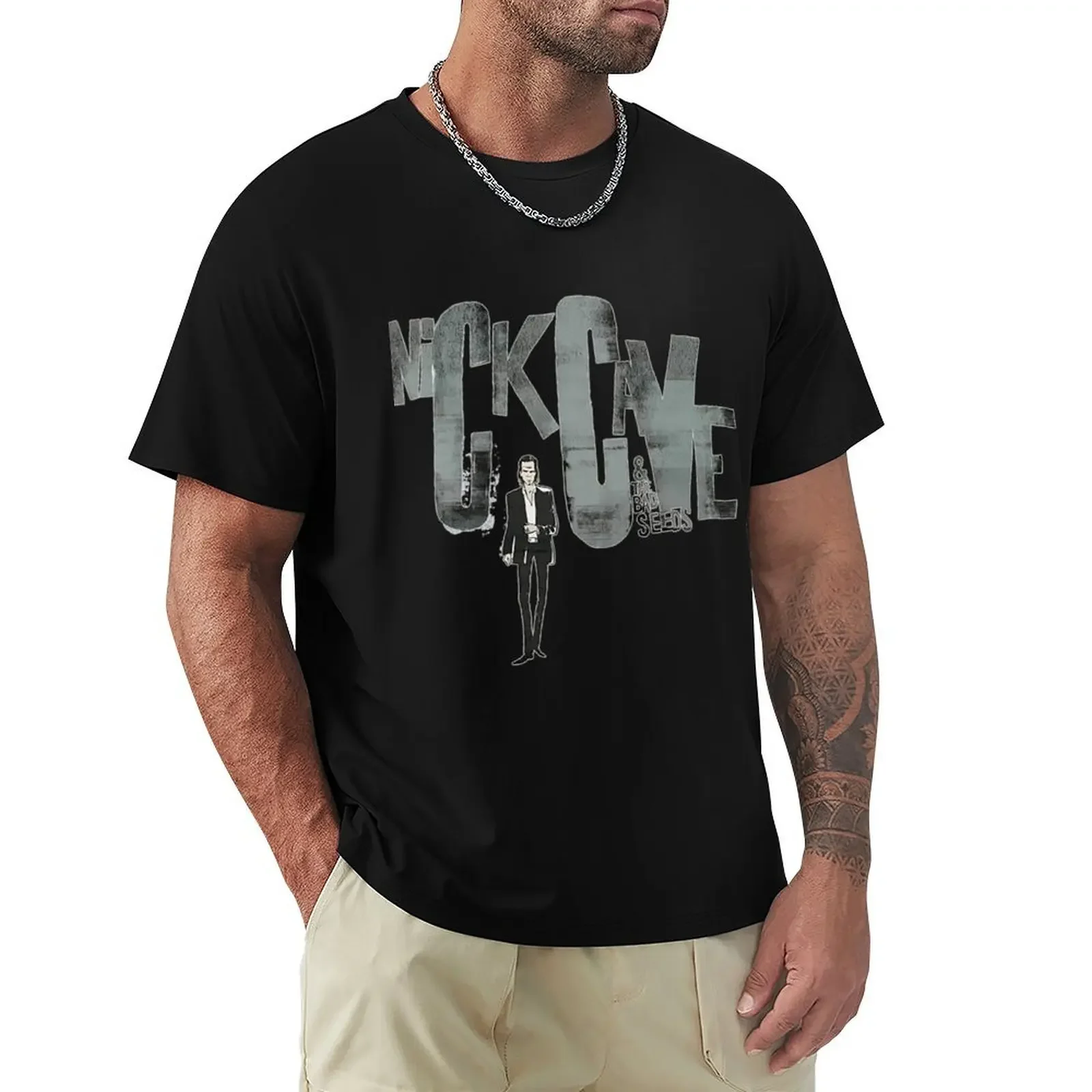 Nick-Cave T-Shirt plus size tops customs men graphic t shirts