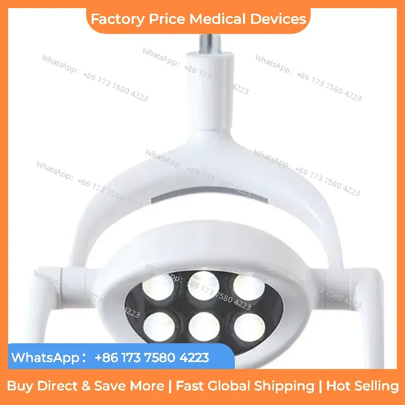 2026 12V Electric Surgery Assembly Integrated Lighting Chair Lamp 6*2PCS LED 8000-20000lx 4500K/3000K fastshipping