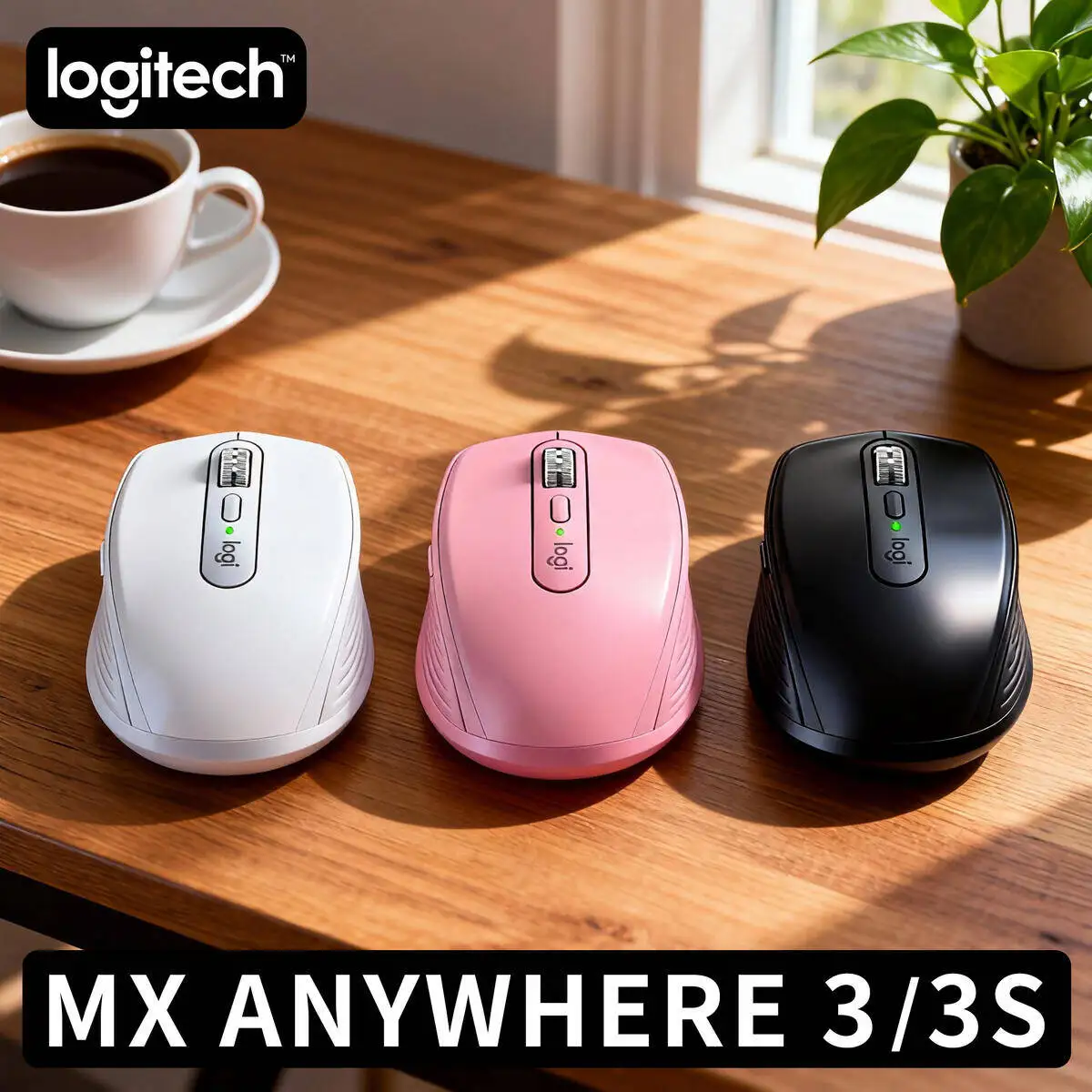 

Logitech MX Anywhere 3S Portable Wireless Mouse Silent Clicks 7 Custom Buttons for Business Travel Office