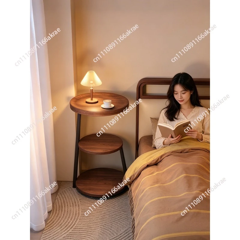 bedside table small simple bedroom bedside household small table shelf niche design sense