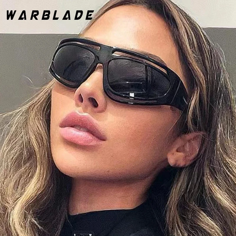 

Fashion Sunglasses Women Trendy And Personalized Hollow Retro Brand Design Y2K Unisex Outdoor Riding Protect Sunglasses UV400