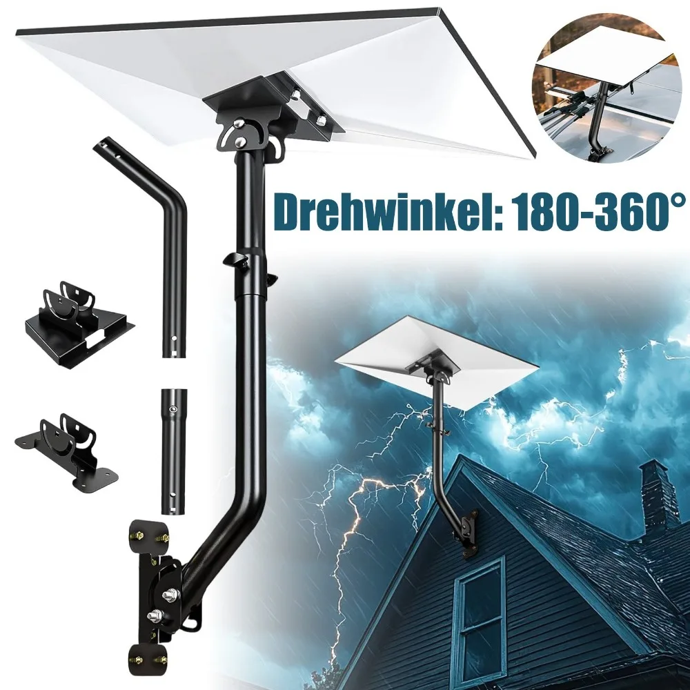 1 ensemble de supports d'antenne satellite Starlink Gen 3, adaptés au support réglable à 360 degrés à base de coude métallique du tube d'extension V3 de troisième génération.