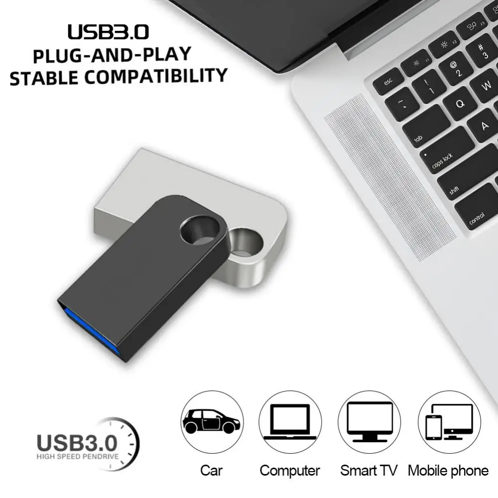 USB3.0 Metal Disk 2TB 1TB High-Speed Flash Drives Portable Hard Drive File Rransfer Waterproof U Disk For Laptop Desktop