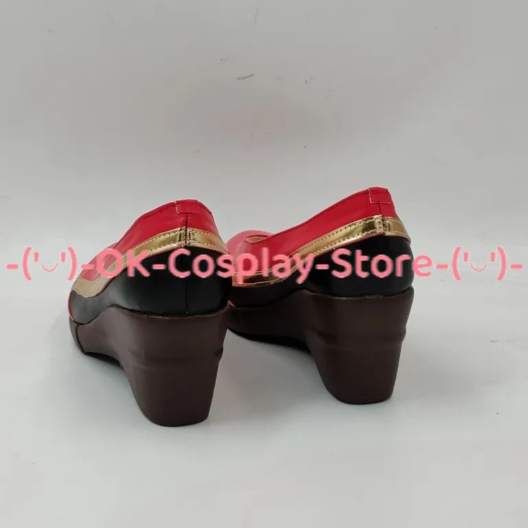 Ahri-Chaussures de Cosplay en Cuir PU, Bottes de Carnaval d'Halloween, Accessoire de Jeu LOL sur Mesure