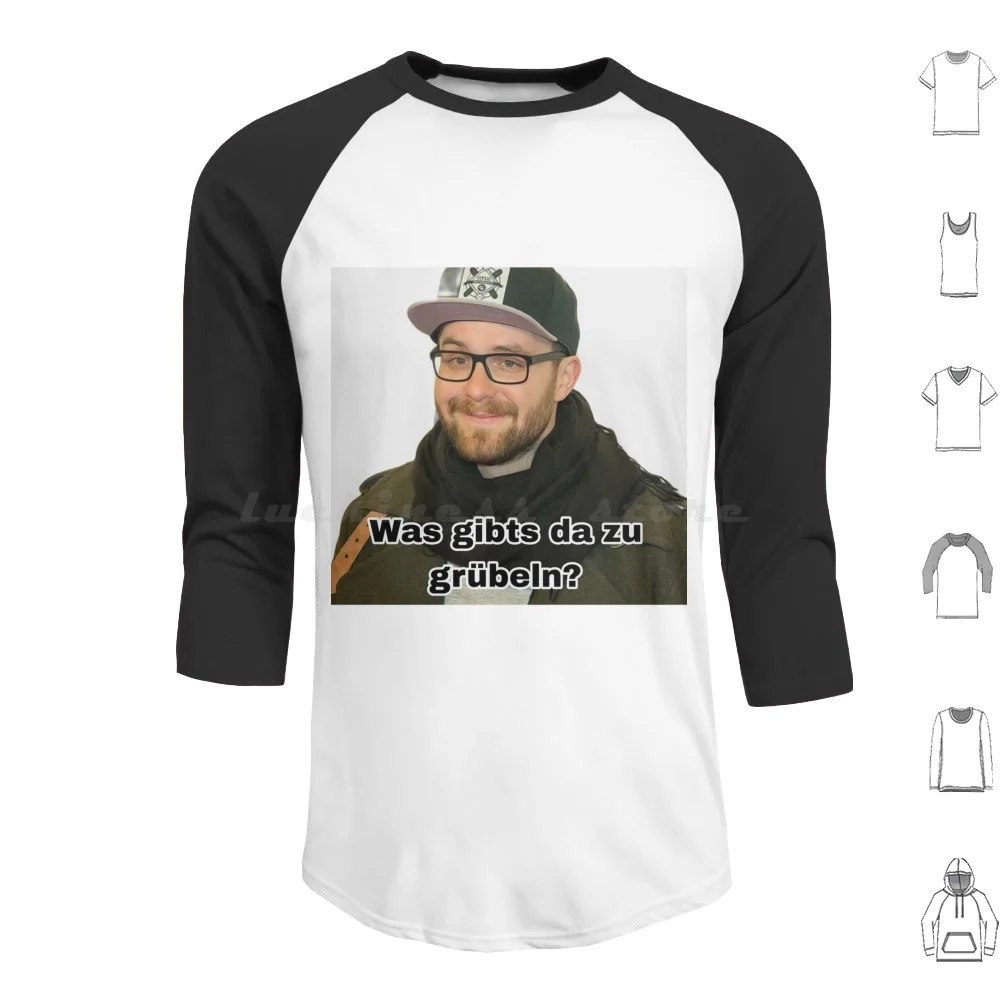 Mark Forster-What Is There To Think About ? Meme #3 Hoodie Cotton Long Sleeve Mark Forster Meme German Lyrics Song Cap Beard