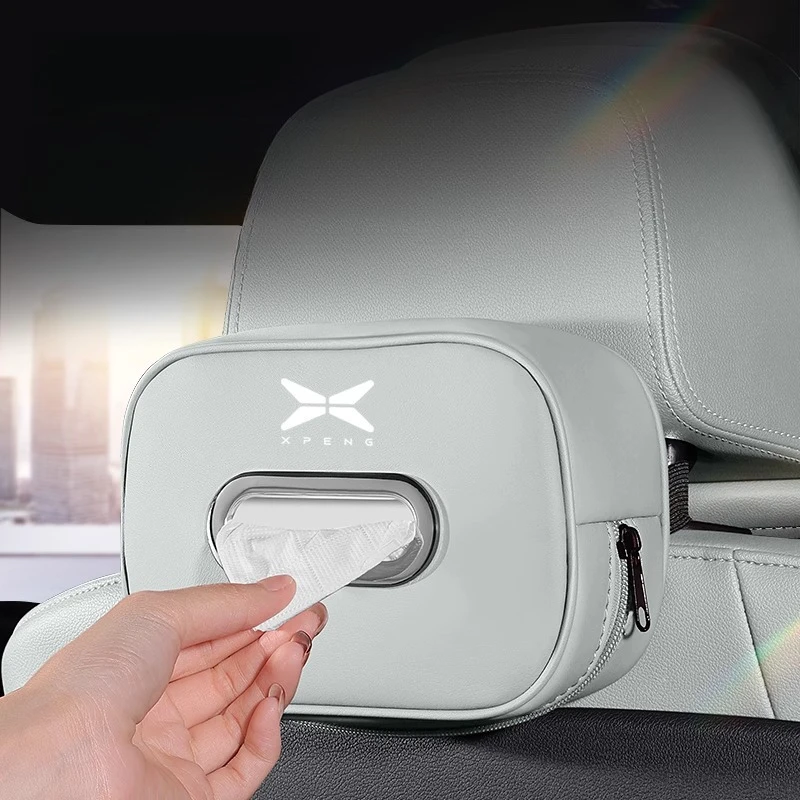 

For Xpeng G3/g6/g9/p5/p7i/M03 Car Tissue Box Car Interior Decoration Products Hanging Paper Box Car Accessories Universal Tools