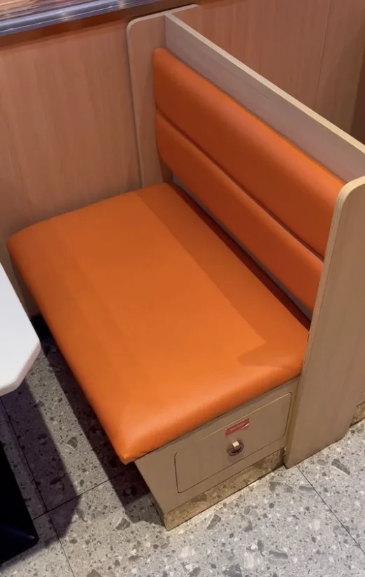 Customized Modern Soft Wood Restaurant Sofa Booth for Villa Hotel Buffet & Coffee Shop-Durable Commercial Furniture