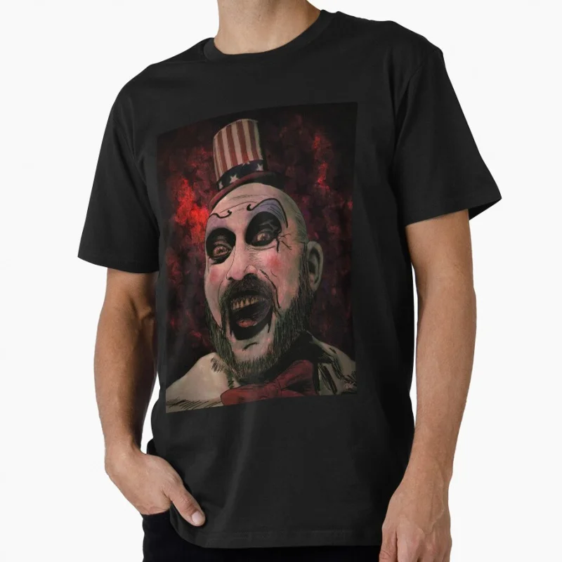 

Captain Spaulding house of 1000 corpses The Devil's Rejects Horror films Scary Halloween Gift t shirt for fans Large size Tops