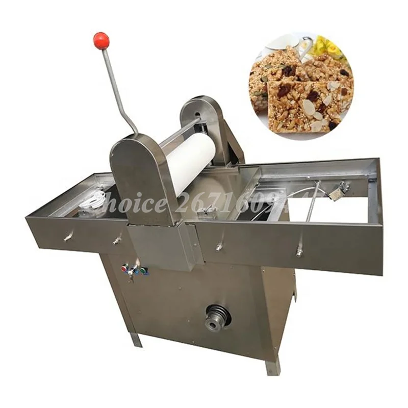 Commercial Automatic Chikki Making Machine Rice Cake Maker Peanut Brittle Sesame Candy Forming Machine