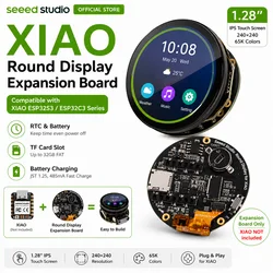 Pantalla redonda ESP32 S3 C3 para xiaomi, pantalla táctil redonda de 1,28 pulgadas, 240x240, colores 65k, RTC, carga IC, ranura para tarjeta TF