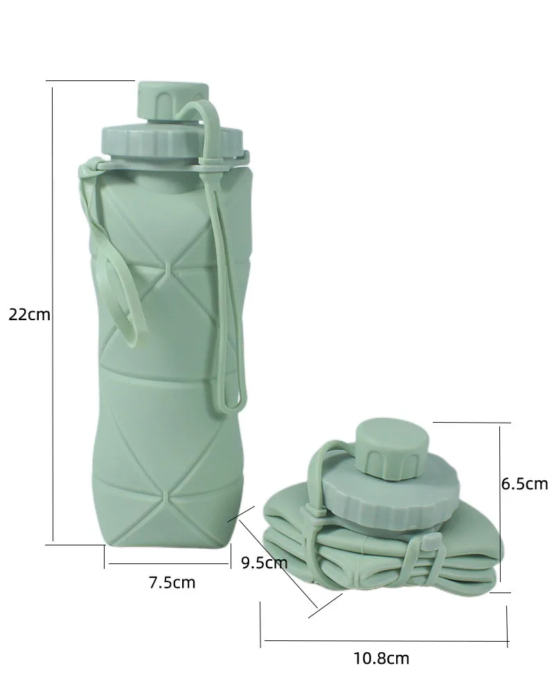 New Creative Silicone Folding Water Cup Outdoor Portable and Scalable Water Cup Sports Water Bottle Travel Water Cup Handy Cup view 6