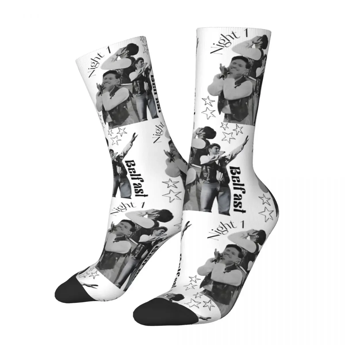 Harajuku Unisex Socks Niall Horan Night 1 Live On Tour Merchandise Warm High Quality Socks All Season