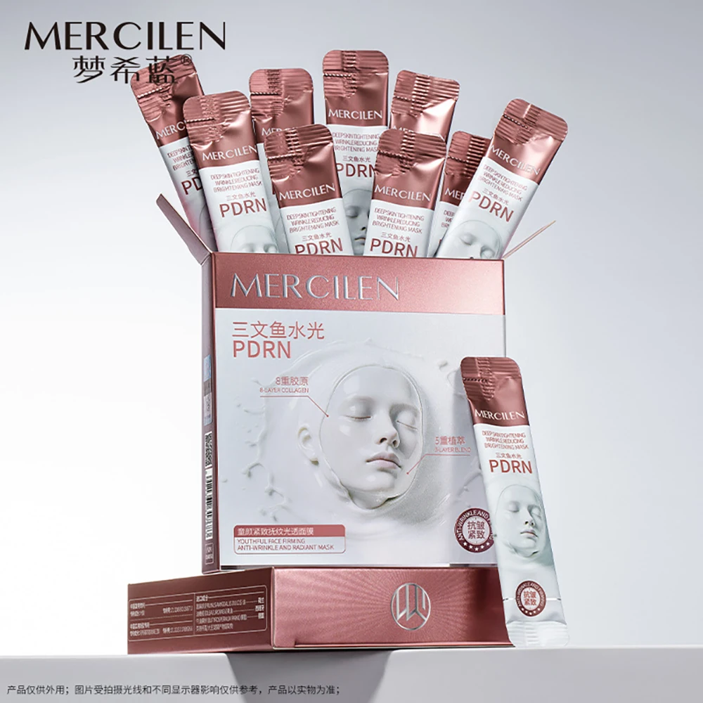 

20Pcs Women's Products Collagen Moisturizing Facial Mask Brightening Masks Firming Facial Contours Female Beauty Face Mask