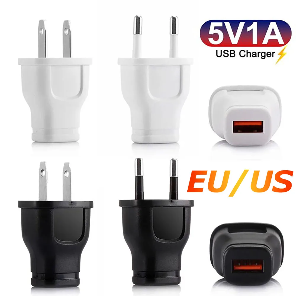 Universal 5V1A EU US Plug USB Travel Charger Mini Mobile Phone USB Charger Power Adapter For iPhone Samsung Xiaomi Redmi Huawei