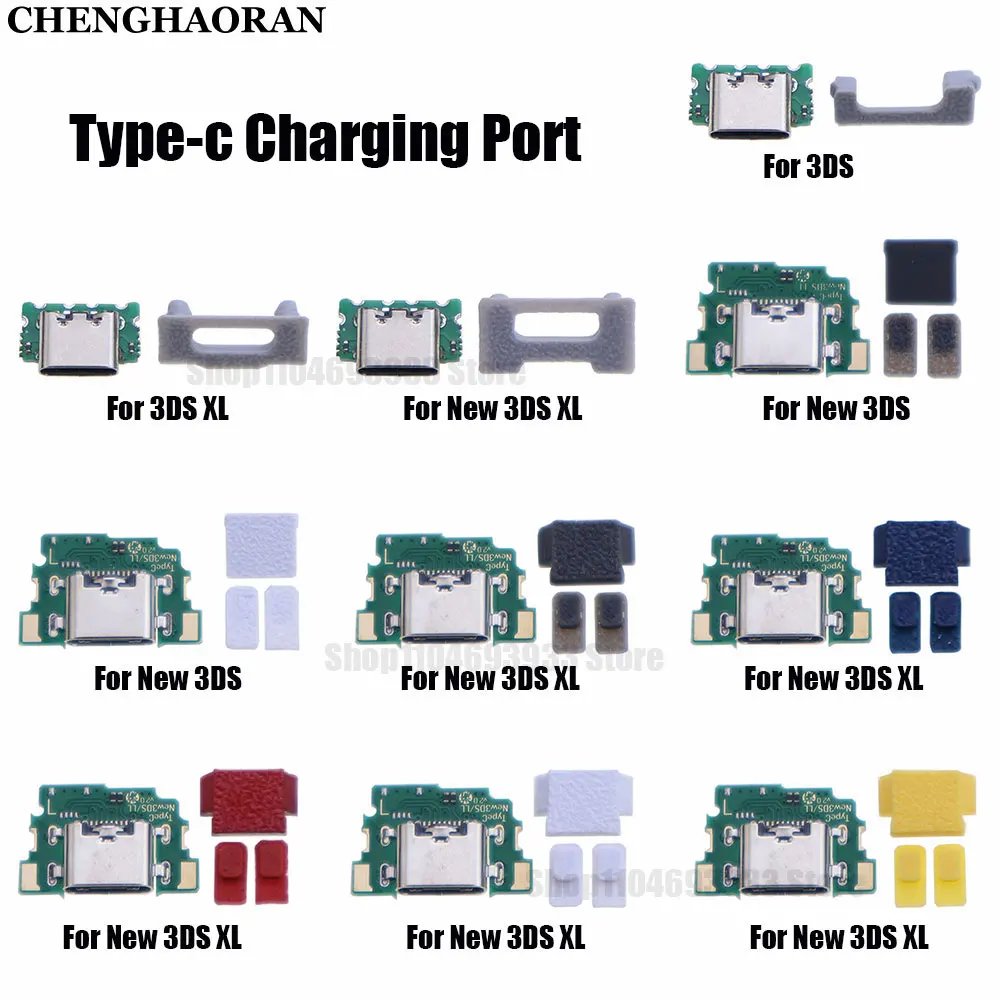 

1Set DIY USB-C Type-C Charging Port Connector For 3DS XL 3DSXL New 3DS XL LL Console Replacement Charger Socket Interface